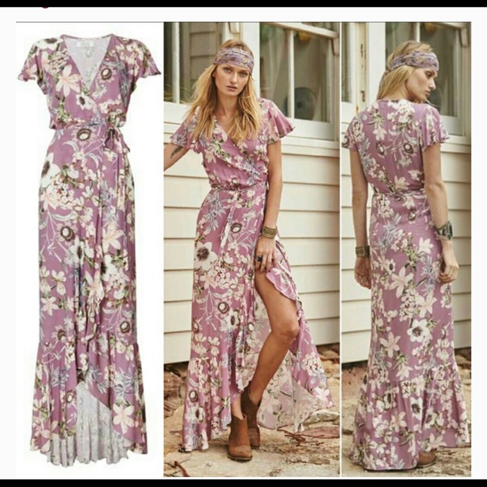 Auguste the Label Moonflower wrap dress